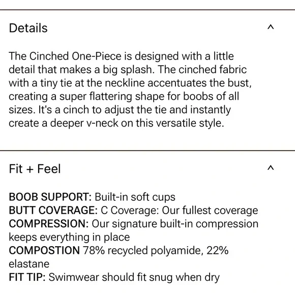 Summersalt The Cinched One-Piece Swimsuit Sea Urchin Size 10‎ NWOT - Picture 6 of 8